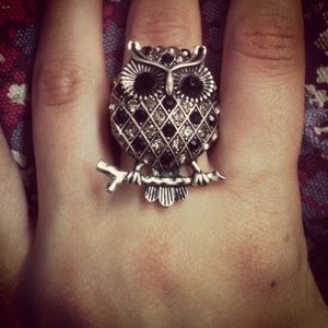 Quirky owl ring